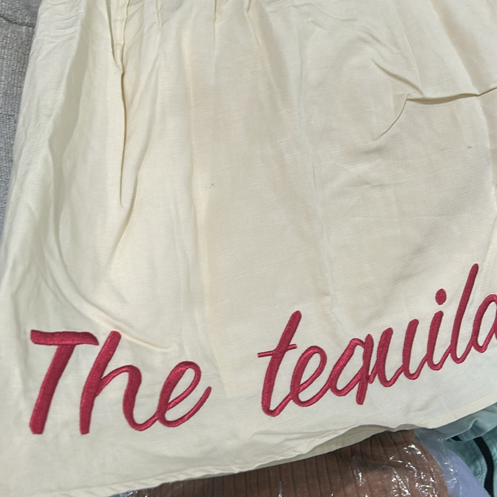 NWOT Anthropologie Viaje Embroidered Skirt THE TEQUILA MADE ME DO IT Size 12 Z63 - Picture 6 of 8